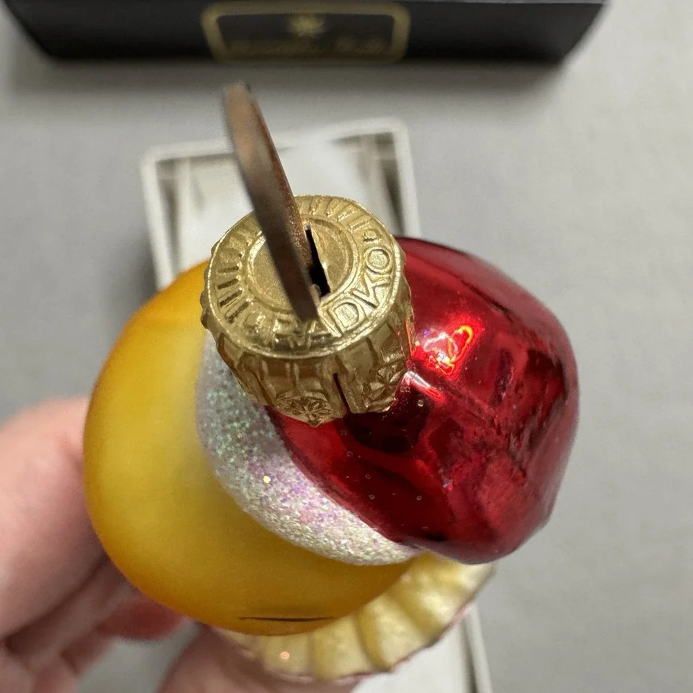 Christopher Radko Tweety Bird Glass Ornament Red‎ Glass Looney Tunes With Box